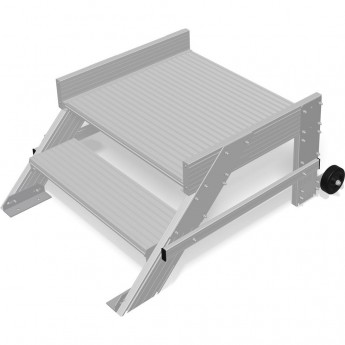 Передвижной трап-помост KRAUSE 2 ступени, ширина 600 мм