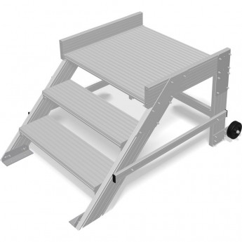 Передвижной трап-помост KRAUSE 3 ступени, ширина 600 мм