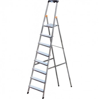 Стремянка с большой полкой 8 ступеней KRAUSE MONTO SAFETY 126368