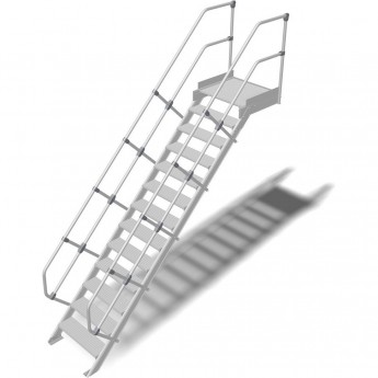 Трап с платформой 13 ступеней 800 мм 45 градусов KRAUSE STABILO 824424 Трап с платформой 13 ступеней 800 мм 45 градусов KRAUSE STABILO 824424