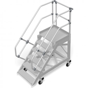 Трап с платформой передвижной KRAUSE 6 ступеней, ширина 800 мм 60°