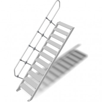 Трап стационарный KRAUSE 11 ступеней, ширина 800 мм 60°