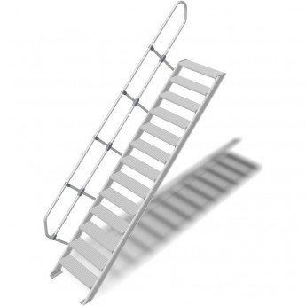 Трап стационарный KRAUSE 13 ступеней, ширина 800 мм 45°